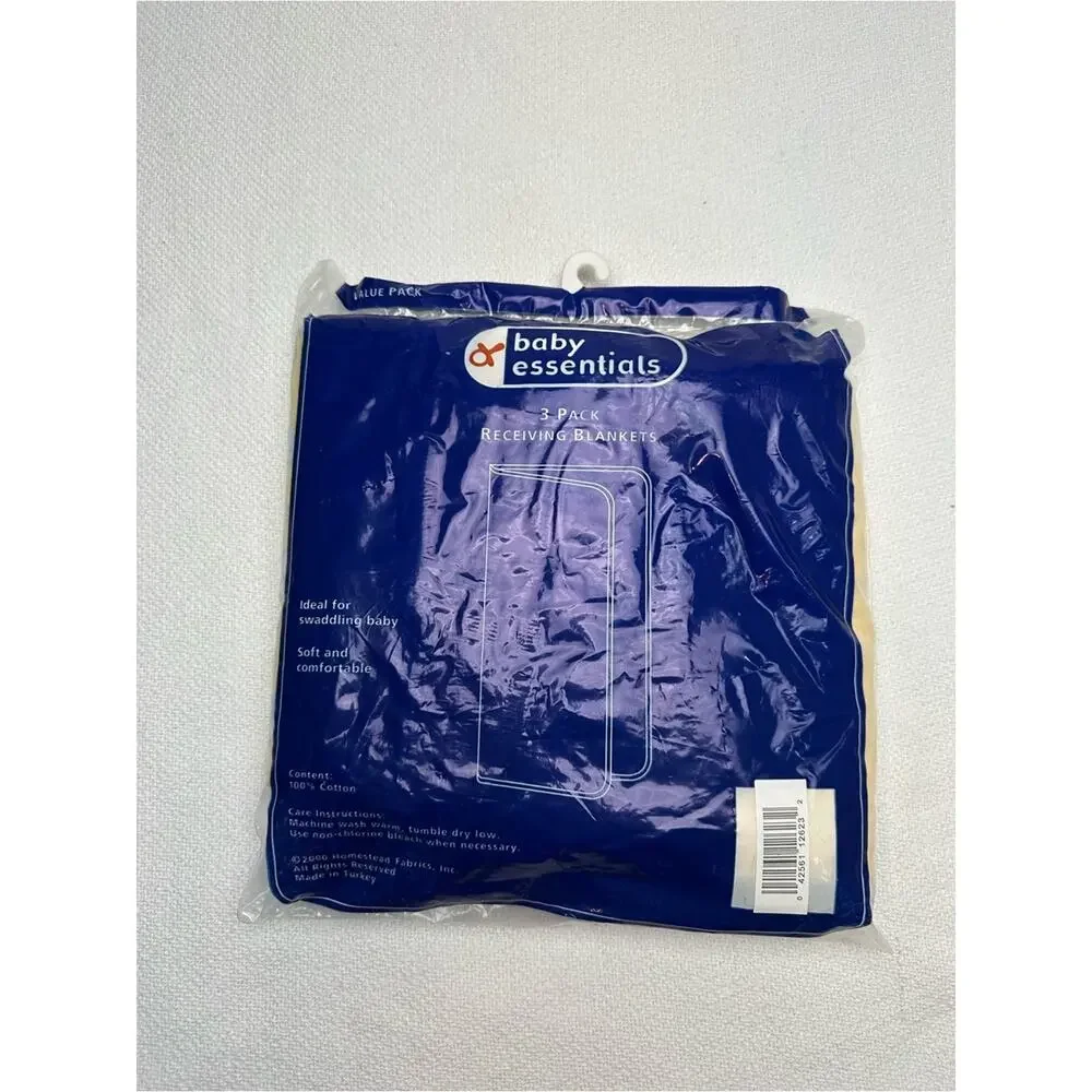 Baby Essentials 3-Pack Receiving Blankets by Homestead Fabrics